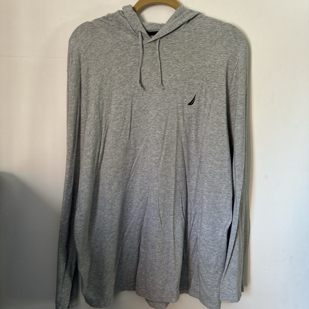 Nautica Men's Light Gray Hoodie